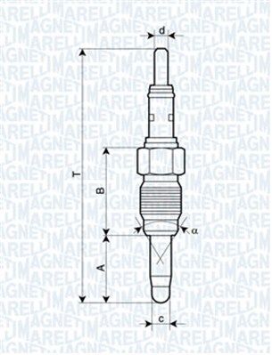 MAGNETI MARELLI Hehkutulppa 062900083304